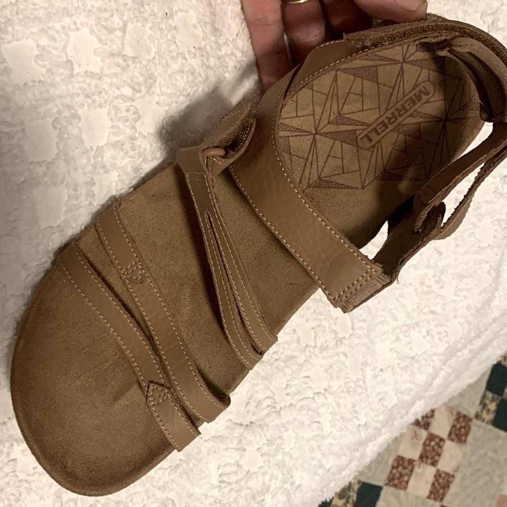 Merrell Sandspur Rose convert leather trecking sandals. Women’s 10. Like new.